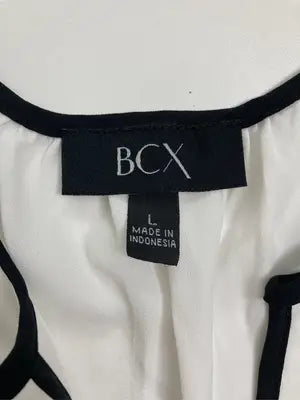 BCX/シャツ/ブラウス/トップス/ホワイト/L