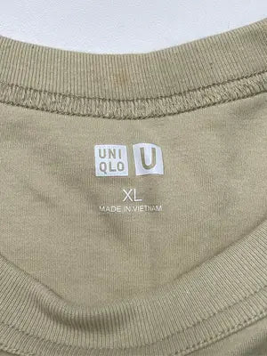 UNIQLO/ユニクロ/Tシャツ/カットソー/トップス/ベージュ/XL
