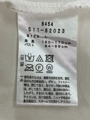 HushusH/Tシャツ/カットソー/トップス/ホワイト/L