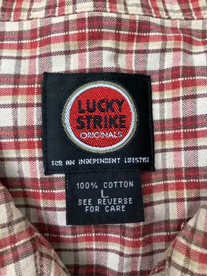 LUCKY STRIKE/ラッキーストライク/シャツ/ブラウス/トップス/レッド/L