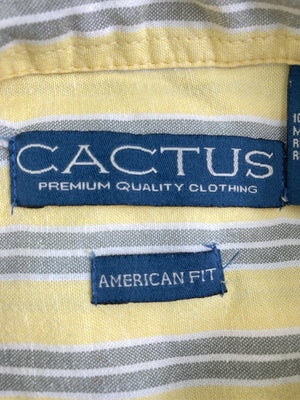 CACTUS/カクタス/シャツ/ブラウス/トップス/イエロー/L