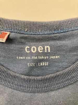 coen/コーエン/Tシャツ/カットソー/トップス/スカイブルー/L