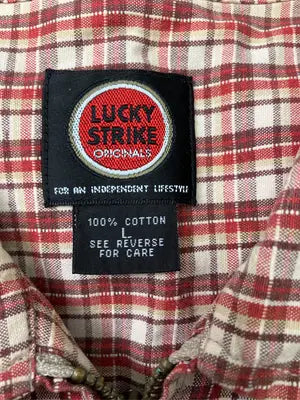 LUCKY STRIKE/ラッキーストライク/シャツ/ブラウス/トップス/レッド/L