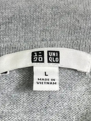 UNIQLO/ユニクロ/ニット/セーター/トップス/グレー/L