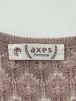 axes femme/アクシーズファム/カーディガン/ボレロ/トップス/ブラウン/M