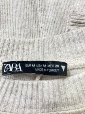 ZARA/ザラ/ニット/セーター/トップス/ベージュ/EUR M/USA M/ MEX 28