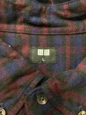 UNIQLO/ユニクロ/シャツ/ブラウス/トップス/ネイビー/L