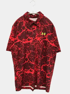 UNDER ARMOUR/アンダーアーマー/ポロシャツ/トップス/レッド/SM