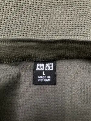 UNIQLO/ユニクロ/Tシャツ/カットソー/トップス/カーキ/L