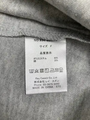 Ray Cassin/レイカズン/Tシャツ/カットソー/トップス/グレー/F
