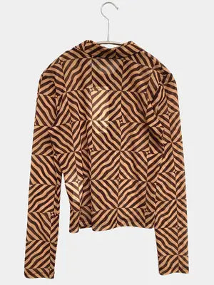 ZARA/ザラ/シャツ/ブラウス/トップス/ブラウン/S