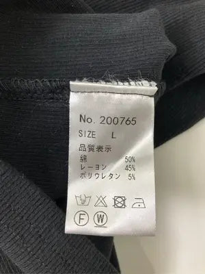 Tシャツ/カットソー/トップス/ブラック/L