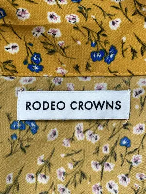 RODEO CROWNS/ロデオクラウンズ/シャツワンピース/ワンピース/ドレス/イエロー/FREE