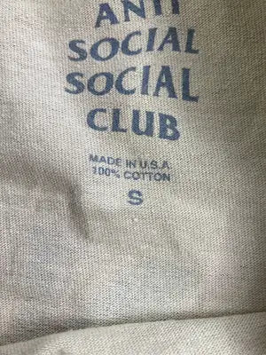 ANTI SOCIAL SOCIAL CLUB/アンチソーシャルソーシャルクラブ/Tシャツ/カットソー/トップス/ベージュ/S