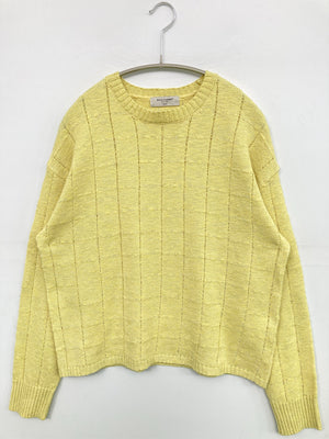 back number/バックナンバー/ニット/セーター/トップス/イエロー/MEDIUM