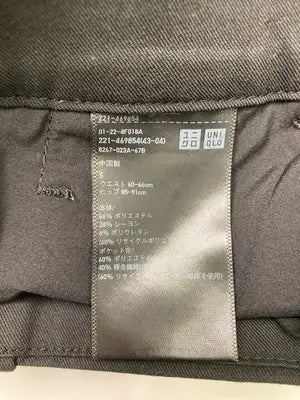 UNIQLO/ユニクロ/スラックス/パンツ/ブラック/S