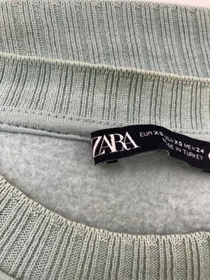 ZARA/ザラ/スウェット/トップス/ライトグリーン/XS