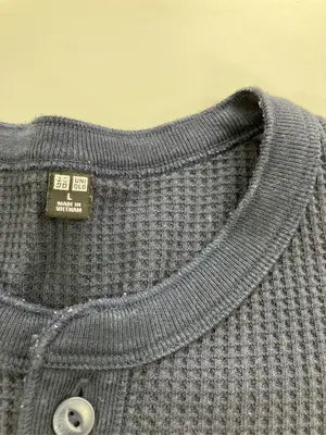 UNIQLO/ユニクロ/Tシャツ/カットソー/トップス/ネイビー/L