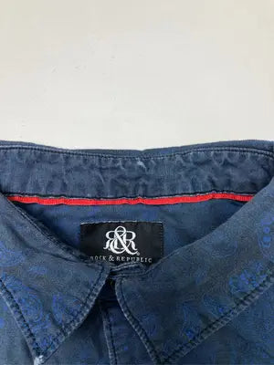 Rock & Republic/シャツ/ブラウス/トップス/ネイビー/XL