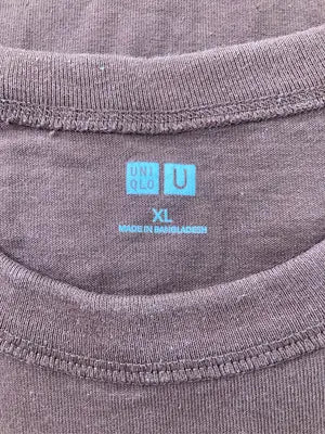 UNIQLO/ユニクロ/Tシャツ/カットソー/トップス/ブラウン/XL