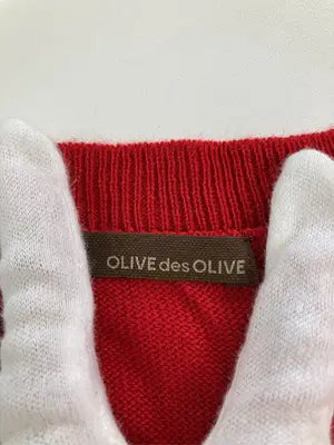 OLIVE des OLIVE/オリーブデオリーブ/ニット/セーター/トップス/レッド