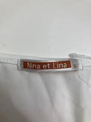 Nina et Lina/Tシャツ/カットソー/トップス/ホワイト/XL