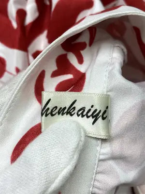 xingchenleaiyi/シャツワンピース/ワンピース/ドレス/レッド/M