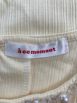 a ce moment/Tシャツ/カットソー/トップス/イエロー/M