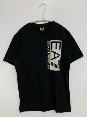 EMPORIO ARMANI/エンポリオアルマーニ/Tシャツ/カットソー/トップス/ブラック/XS