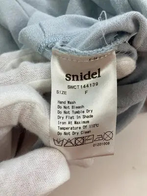 SNIDEL/スナイデル/Tシャツ/カットソー/トップス/スカイブルー/F