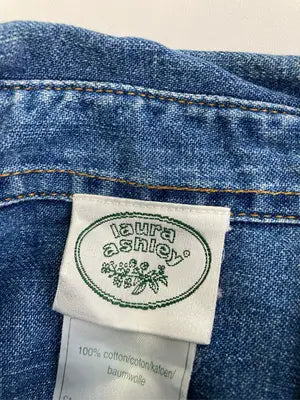 Laura ashley/ローラアシュレイ/シャツワンピース/ワンピース/ドレス/ブルー/EUR36