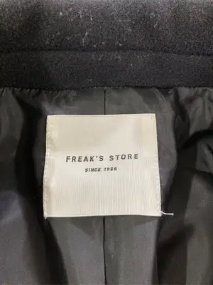 FREAK'S STORE/フリークスストア/ステンカラーコート/ジャケット/アウター/ブラック/F