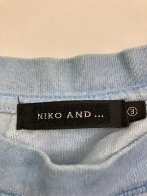 niko and .../ニコアンド/Tシャツ/カットソー/トップス/スカイブルー/3