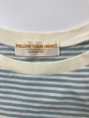 FOLLOW YOUR HEART/フォローユアハート/Tシャツ/カットソー/トップス/ライトグリーン/ONE SIZE
