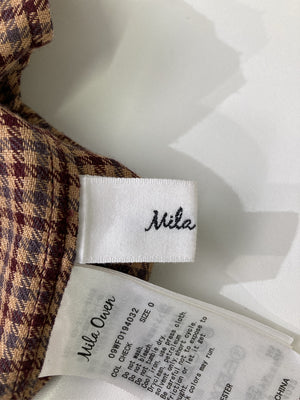 Mila Owen/ミラオーウェン/シャツワンピース/ワンピース/ドレス/ブラウン/0