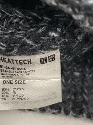 UNIQLO/ユニクロ/ニットキャップ/ビーニー/帽子/ブラック/ONE SIZE