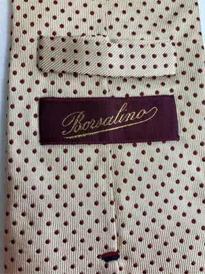 Borsalino/ネクタイ/ファッション雑貨/ベージュ
