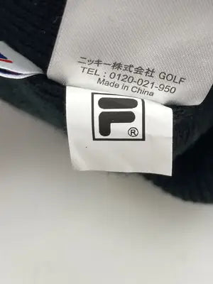 FILA/フィラ/ニットキャップ/ビーニー/帽子/ブラック