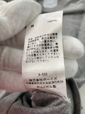 Reception S.C./Tシャツ/カットソー/トップス/グレー/S