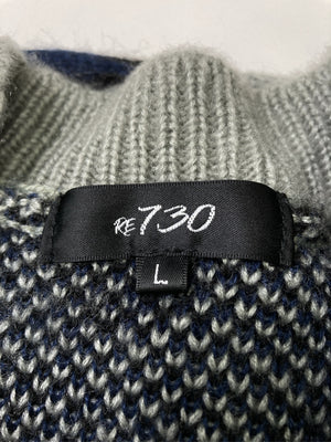 RE730/アールイーセブンサーティー/ニット/セーター/トップス/グレー/L