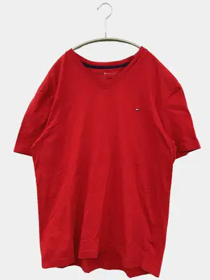 TOMMY HILFIGER/トミーヒルフィガー/Tシャツ/カットソー/トップス/レッド/L