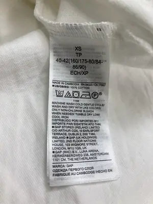 GAP/ギャップ/Tシャツ/カットソー/トップス/ホワイト/XS