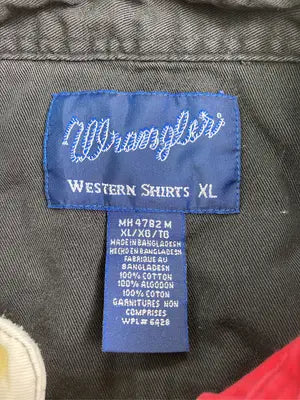Wrangler/ラングラー/シャツ/ブラウス/トップス/レッド/XL