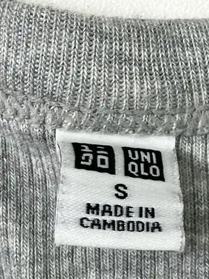 UNIQLO/ユニクロ/Tシャツ/カットソー/トップス/グレー/S