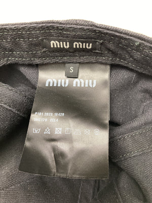 miu miu/ミュウミュウ/キャップ/帽子/ブラック/S