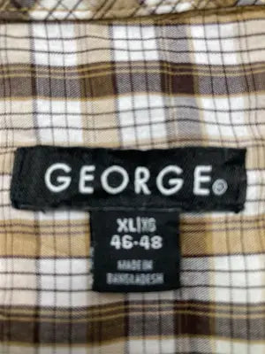 GEORGE/ジョージ/シャツ/ブラウス/トップス/ブラウン/XL
