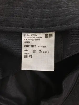 UNIQLO/ユニクロ/キャップ/帽子/ブラック/ONE SIZE