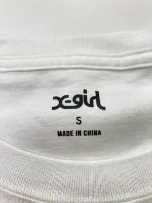 X-GIRL/エックスガール/Tシャツ/カットソー/トップス/ホワイト/Ｓ