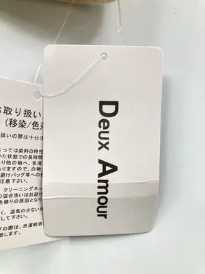 Deux Amour/ドゥアムール/Tシャツ/カットソー/トップス/ベージュ/M~L