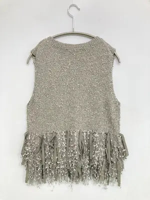 JEANASIS/ジーナシス/ノースリーブ/トップス/グレー/F